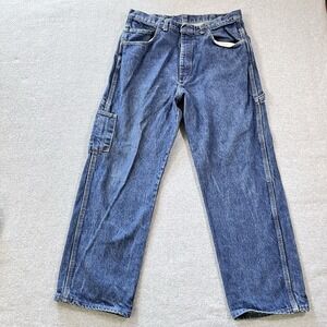 Bulwark FR Jeans Mens 36X29 Blue Straight Flame Resistant Workwear Denim